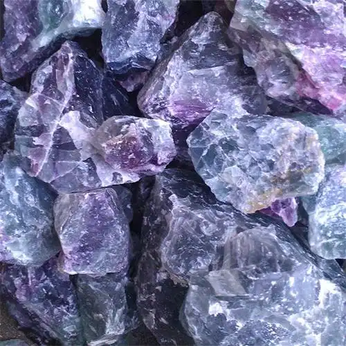 河北恒越供应 天然绿萤石 紫萤石 高纯氟石粉图片