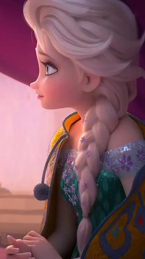 冰雪奇缘艾莎唯美动漫美女手机壁纸