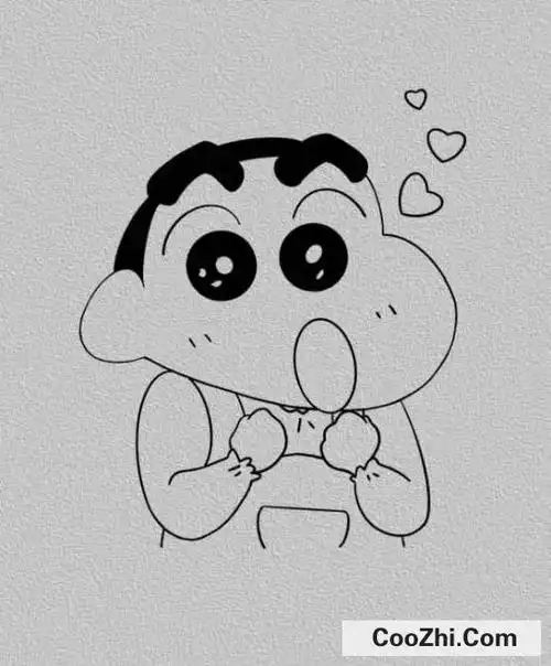 简笔画蜡笔小新