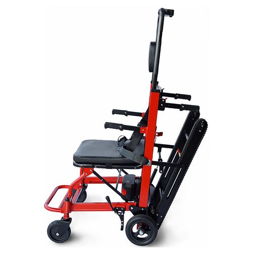 残疾人轮椅老人可上楼梯辅助下爬楼梯神器 基础款红色电动爬楼机 手动
