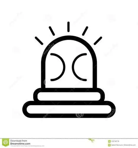 线稿 13001390简笔画 设计 矢量 矢量图 手绘 素材 线稿 160160警报器