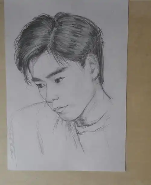 胡一天素描(未完成稿)