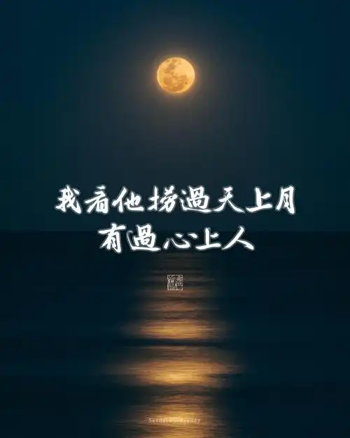 "我看他捞过天上月,有过心上人." 文素来源微博@爱神降临倒计时