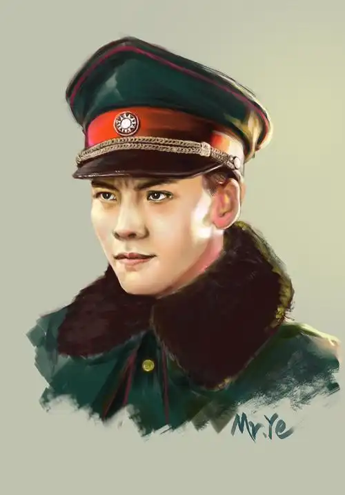 陈伟霆手绘 老九门人像绘画 张大佛爷手绘插画