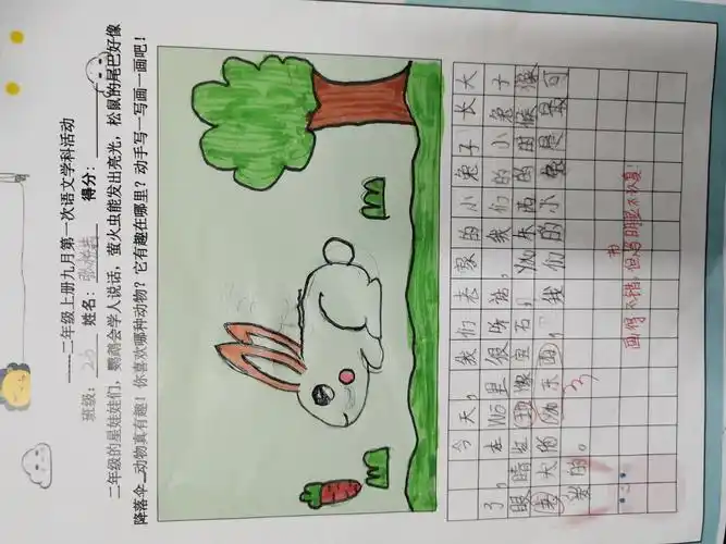 其它 开心画 用心写 写美篇一年级时,我们我们在绘画日记上写一句话