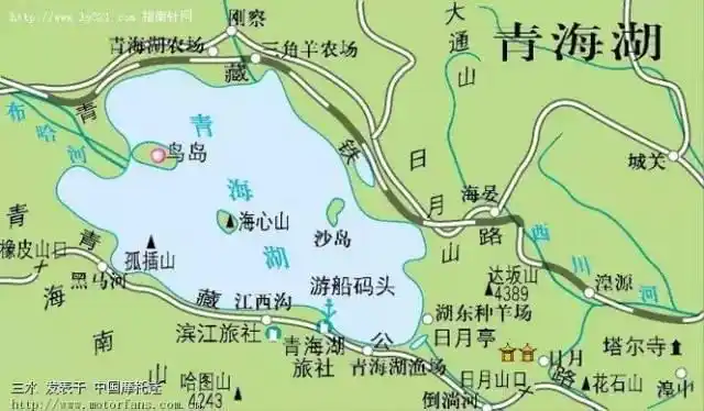 青海湖 青海湖是中国最大的内陆咸水湖.