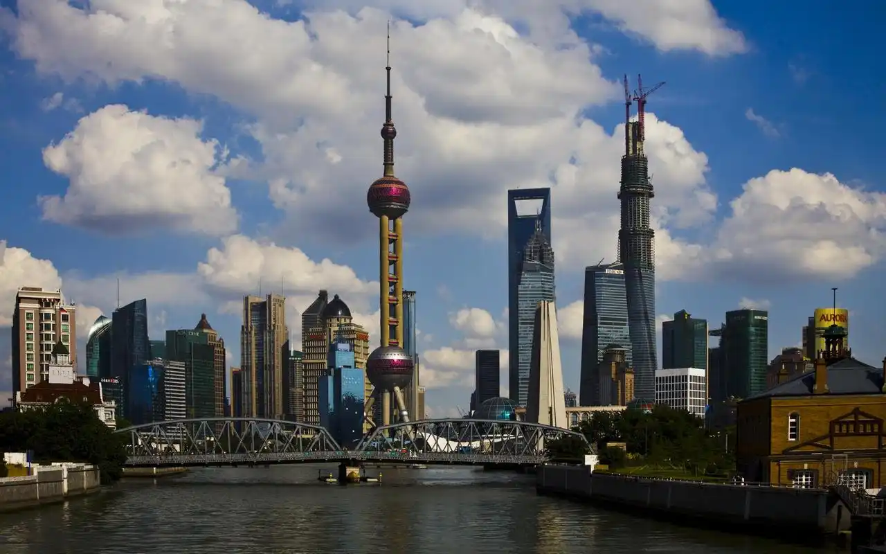 美丽的上海外滩风景桌面壁纸高清