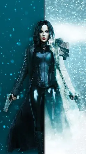 黑夜传说5:血战,凯特·贝金赛尔,雪,枪 iphone 壁纸