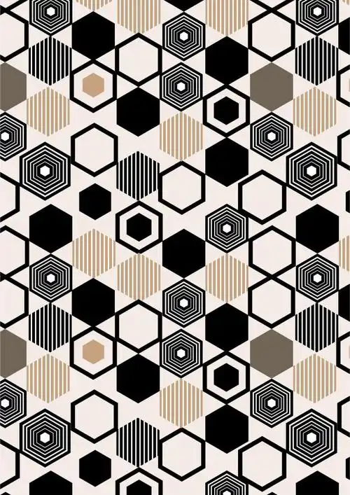 559几何图案无规则图案ai cdr矢量素材无规则几何无缝面料印花