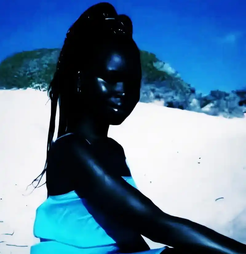 照片中的黑人女模特叫尼亚金·盖特维奇.