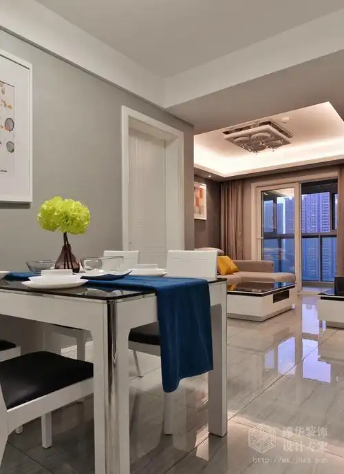 擎天半岛89平现代简约风格实景样板间装修-两室两厅-现代简约