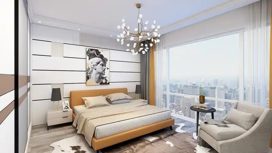 现代软装3d渲染效果