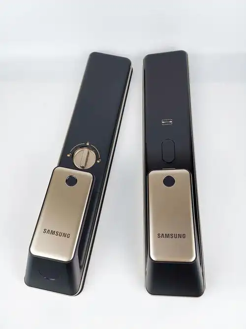 三星指纹锁p50家用防盗门拉丝磁卡感应密码智能锁全自动2021 p50