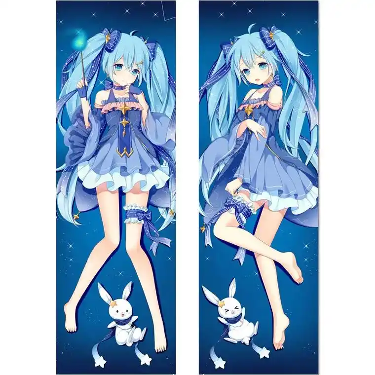 【高定】初音未来mikuv家等身抱枕动漫长条枕套2way美女 - 抖音