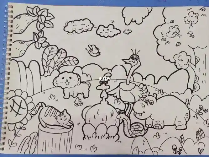 《动物乐园》#简笔画手绘
