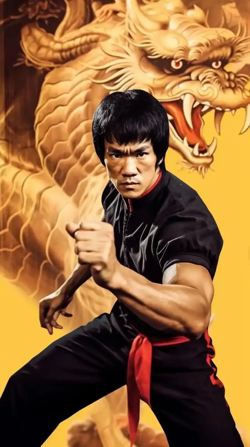 武术巨星李小龙,截拳道的创始人,速度与力量的完美结合