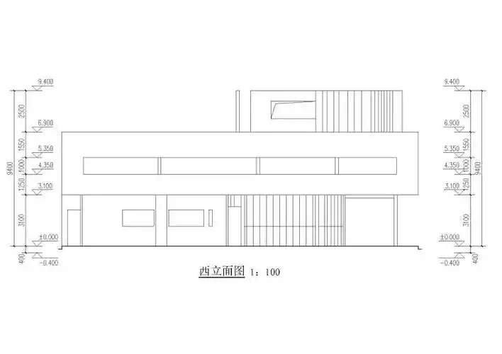 柯布西耶萨伏伊别墅图纸 别墅模型制作图片
