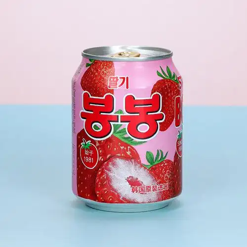 饮料韩国进口草莓果汁饮料饮品238ml10瓶包邮果味