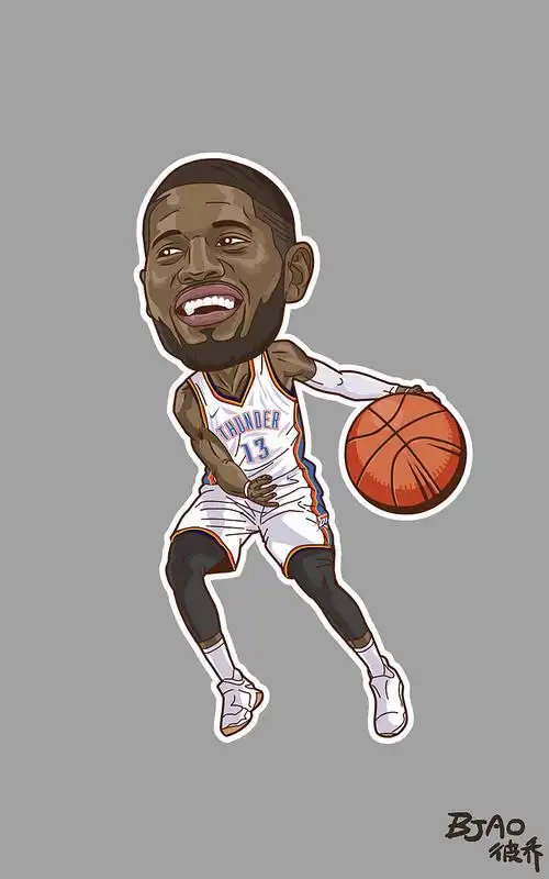 nba playzone 球星卡通造型Ⅱ|动漫|单幅漫画|bjao_原创作品-站酷