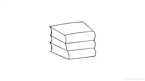 让你画一摞书简笔画更简单,还特别快!