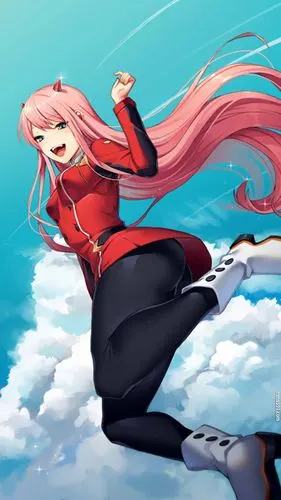 darling in the franxx女主角零二zero two 02高清手机壁纸图片集(7)