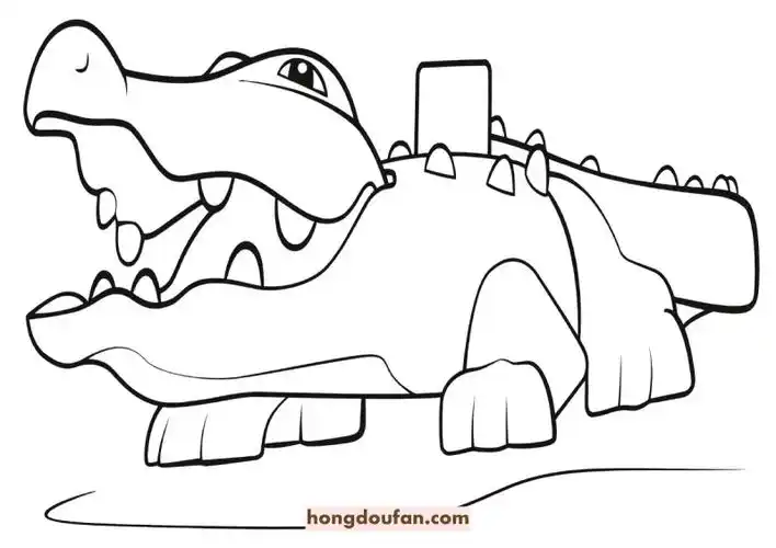 6张动物乐高积木卡通儿童简笔画乐高积木要如何画