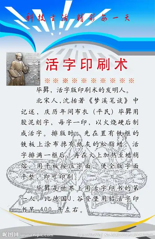 四大发明 活字印刷图片