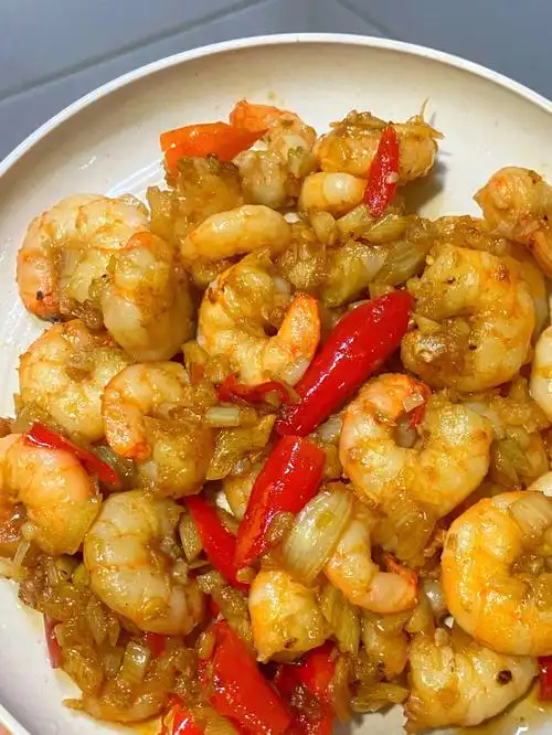 爆炒香辣虾仁三分钟搞定真的巨好吃