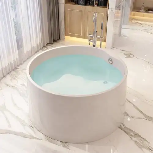 范尔德独立式小户户型浴缸圆形家用成人亚克力欧式普通浴缸