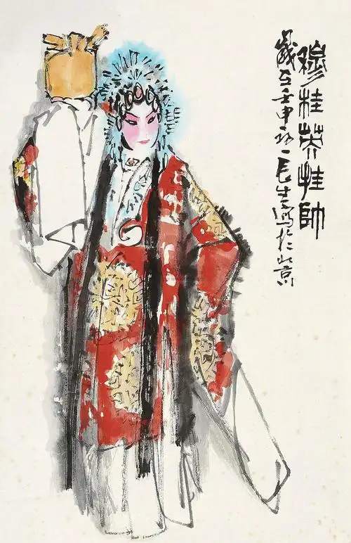 穆桂英挂帅 镜片 设色纸本】拍卖品_图片_价格_鉴赏_绘画_雅昌艺术品