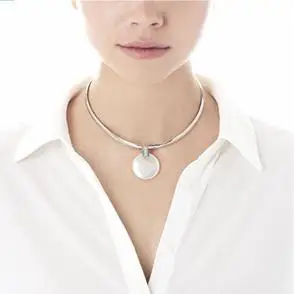 情侣款西班牙majorica气质镶钻强光马贝珍珠名媛蛇骨链项圈项链