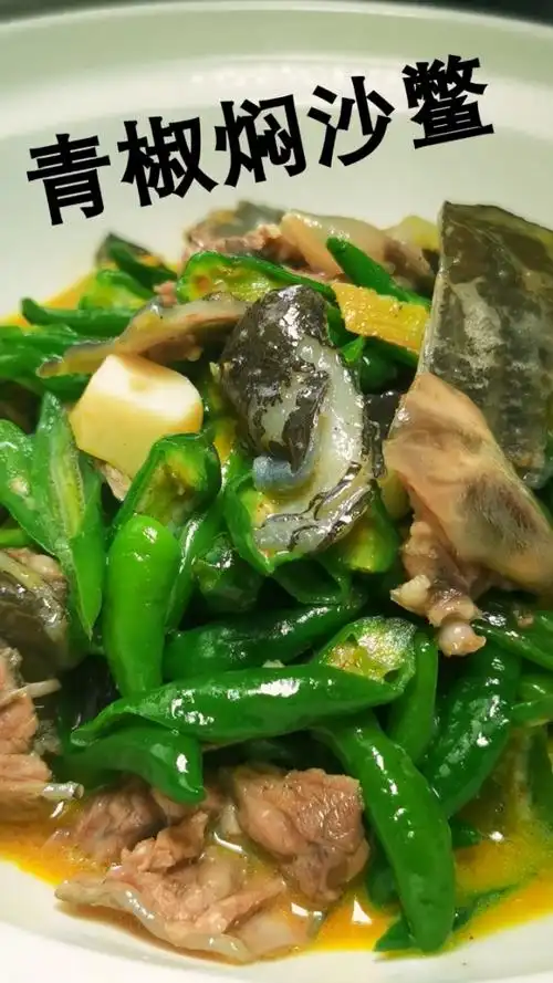青椒焖沙鳖,好吃又好学,营养口感好,美味真是绝!