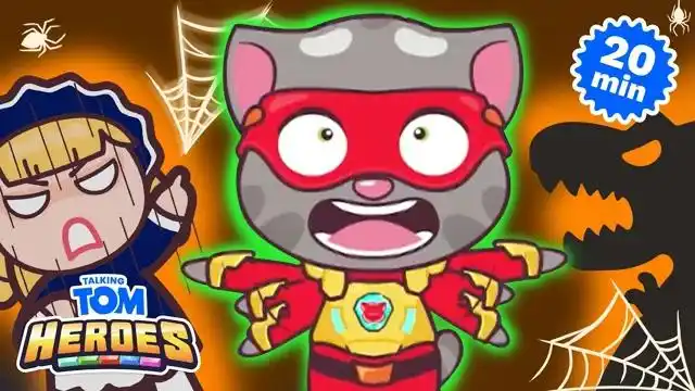 汤姆猫英雄动画他们的影子出来胡作非为他们变身抓自己的影子