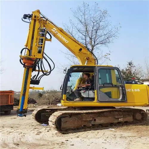 挖掘机改装潜孔钻机 挖改液压凿岩机 挖掘机改装矿山炮眼钻孔机