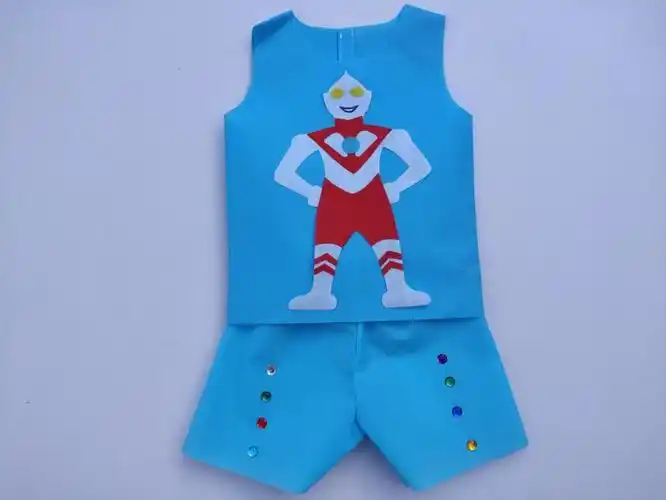 儿童环保时装秀服装男孩手工衣服亲子装diy材料幼儿园表演走秀服