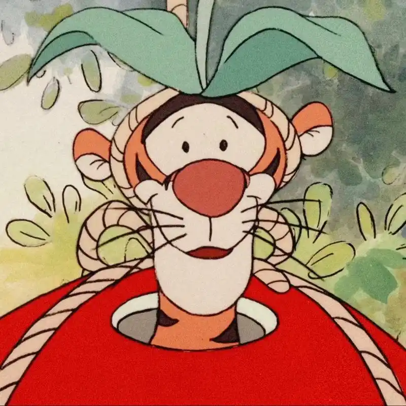 跳跳虎 #噗噗 #pooh #头像 #背景图 - 抖音