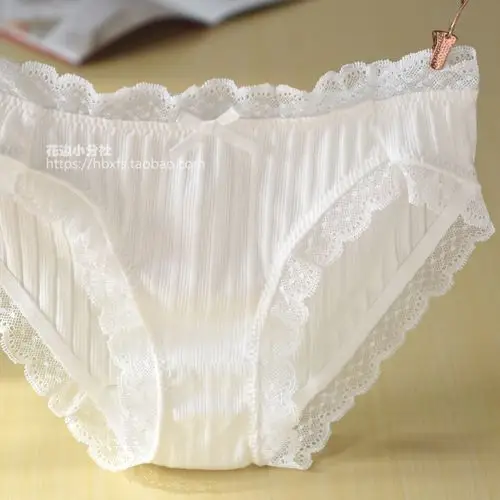 外贸内裤白色裤头三角裤三角女士少女内内舒适内裤
