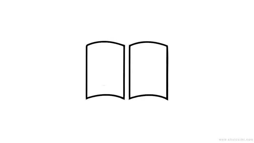 摊开书本简笔画怎么画摊开书本简笔画好看