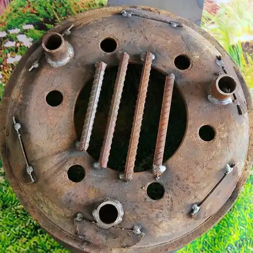 户外简易车轮毂柴火炉家用农村简易木柴炉省柴灶移动柴火灶地锅炉 44