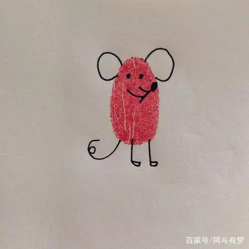 简单好玩有创意的指纹画