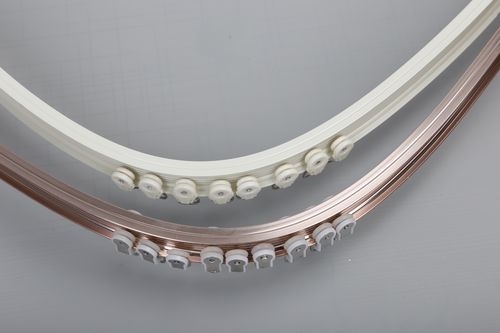 轨道窗帘加厚铝合金顶装侧装滑道单轨道双轨罗马窗帘轨道