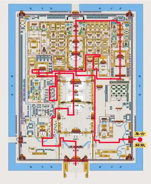 延禧宫-东筒子夹道-珍宝馆-御花园-坤宁宫-交泰殿-乾清宫-箭亭-东华门