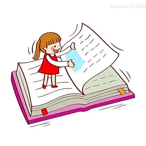 女孩翻页的书图片_图片大全