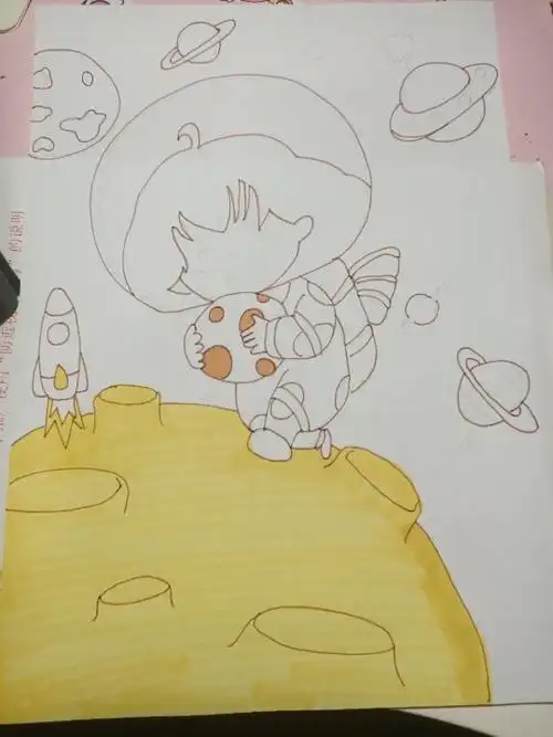 月球简笔画
