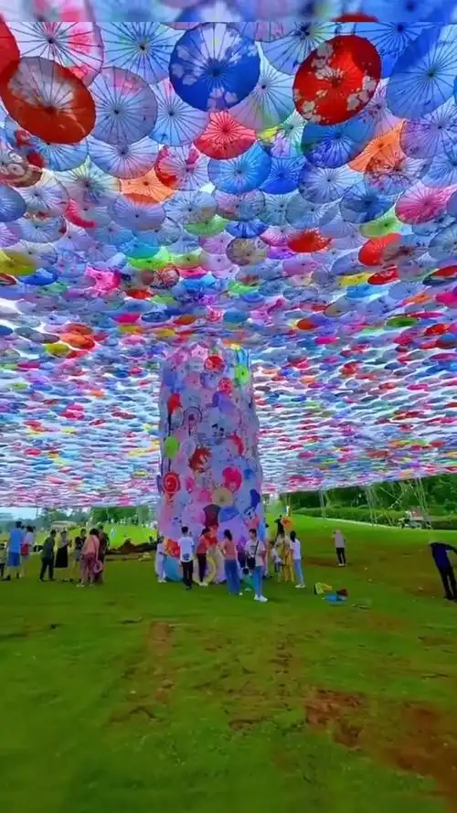 天空之伞,打造景区网红景观的天花板 天空之伞 景区规划 景区设计 华