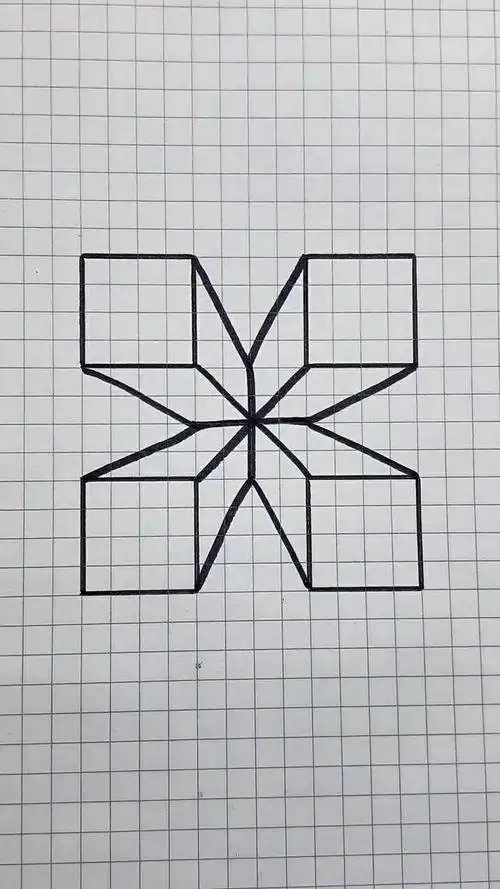 用方块教大家画立体图形,超级的简单哦!