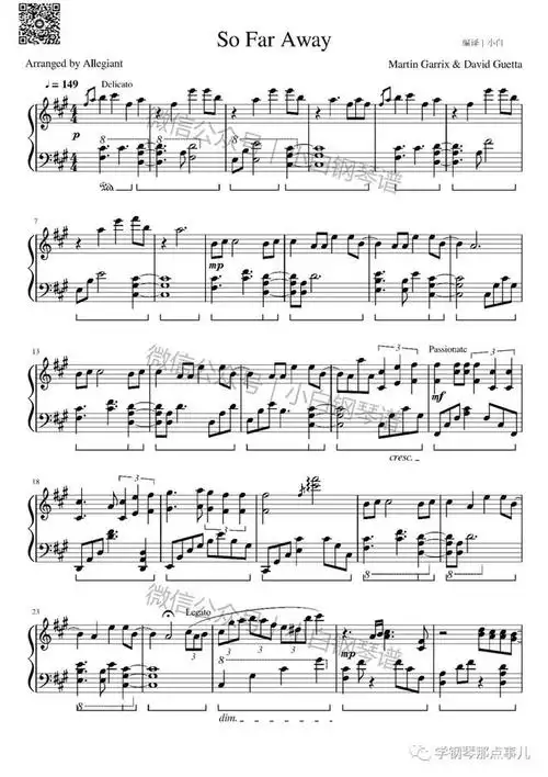 so far away - martin garrix 官方 mv学钢琴那点事儿 视频 教程|琴谱