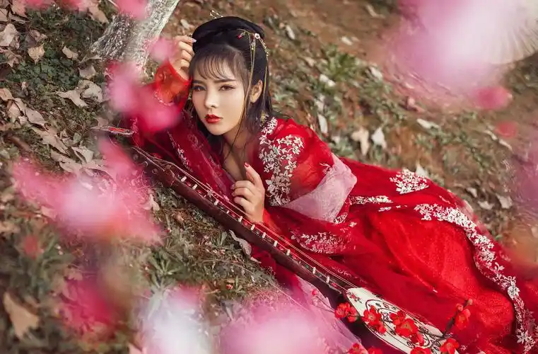 红衣_人像_poco摄影,人像,古风,汉服