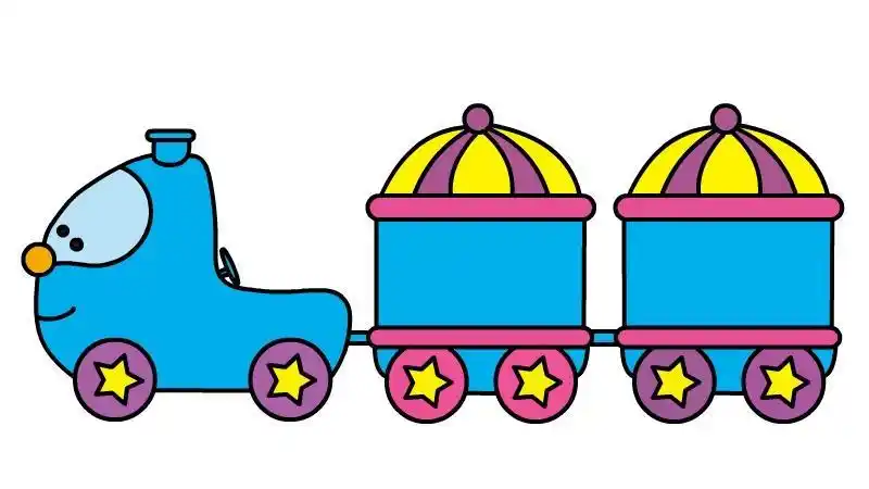 儿童小火车简笔画教程