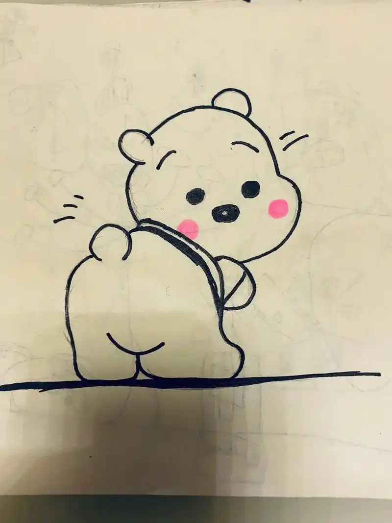 不描边时……妥妥的手残党…#乱涂乱画系列 #可爱简笔画 #画 - 抖音